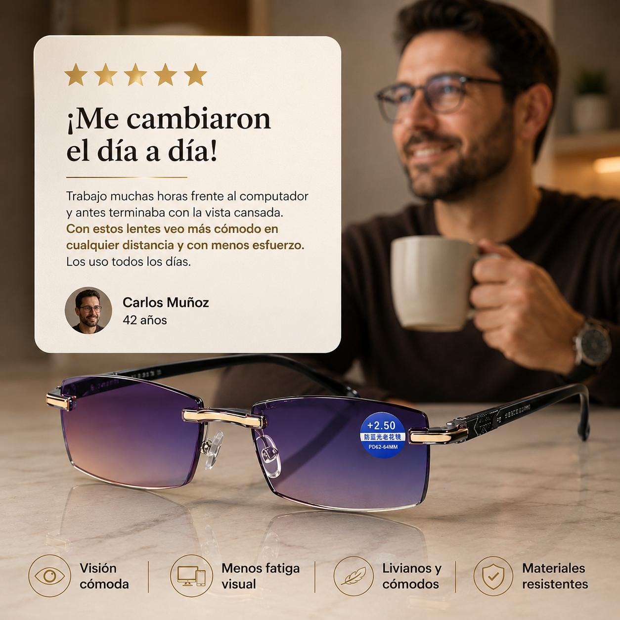 Lentes Smart RT90 - Enfoque claro en cada distancia (modelo único)