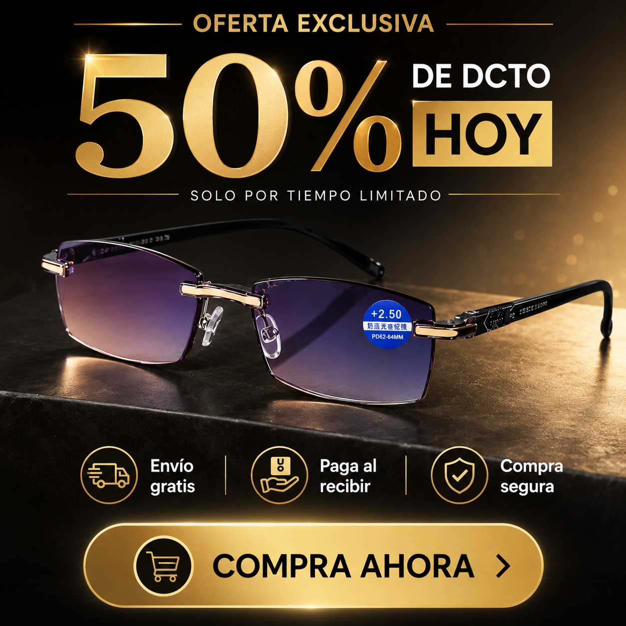 Lentes Smart RT90 - Enfoque claro en cada distancia (modelo único)