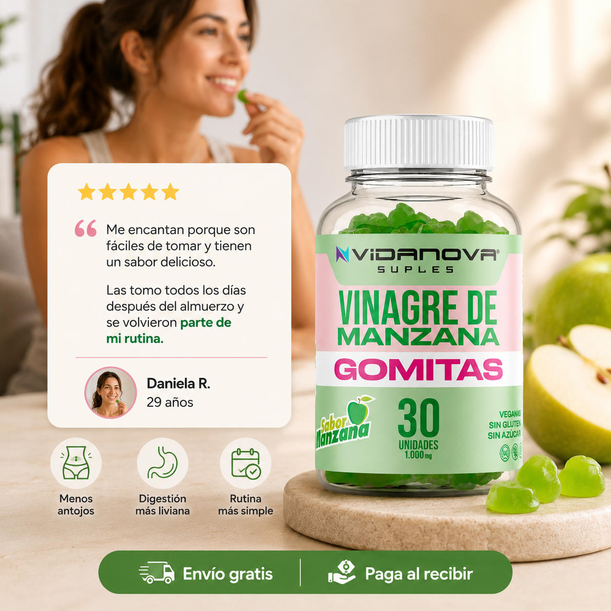Gomitas de Vinagre - Ayuda a controlar antojos