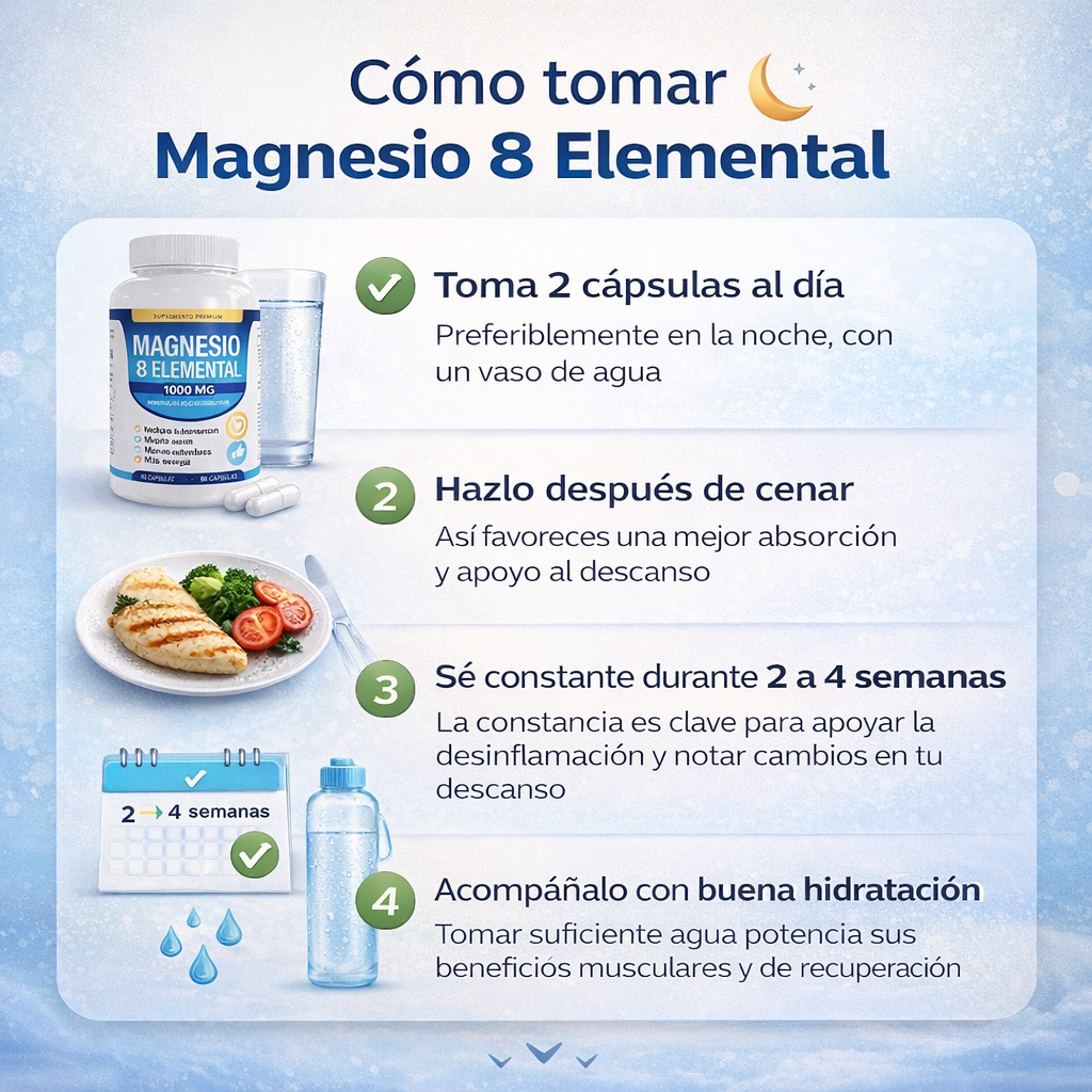 Magnesio Complex - Bienestar diario, desinflamación, menos calambres y mejor sueño