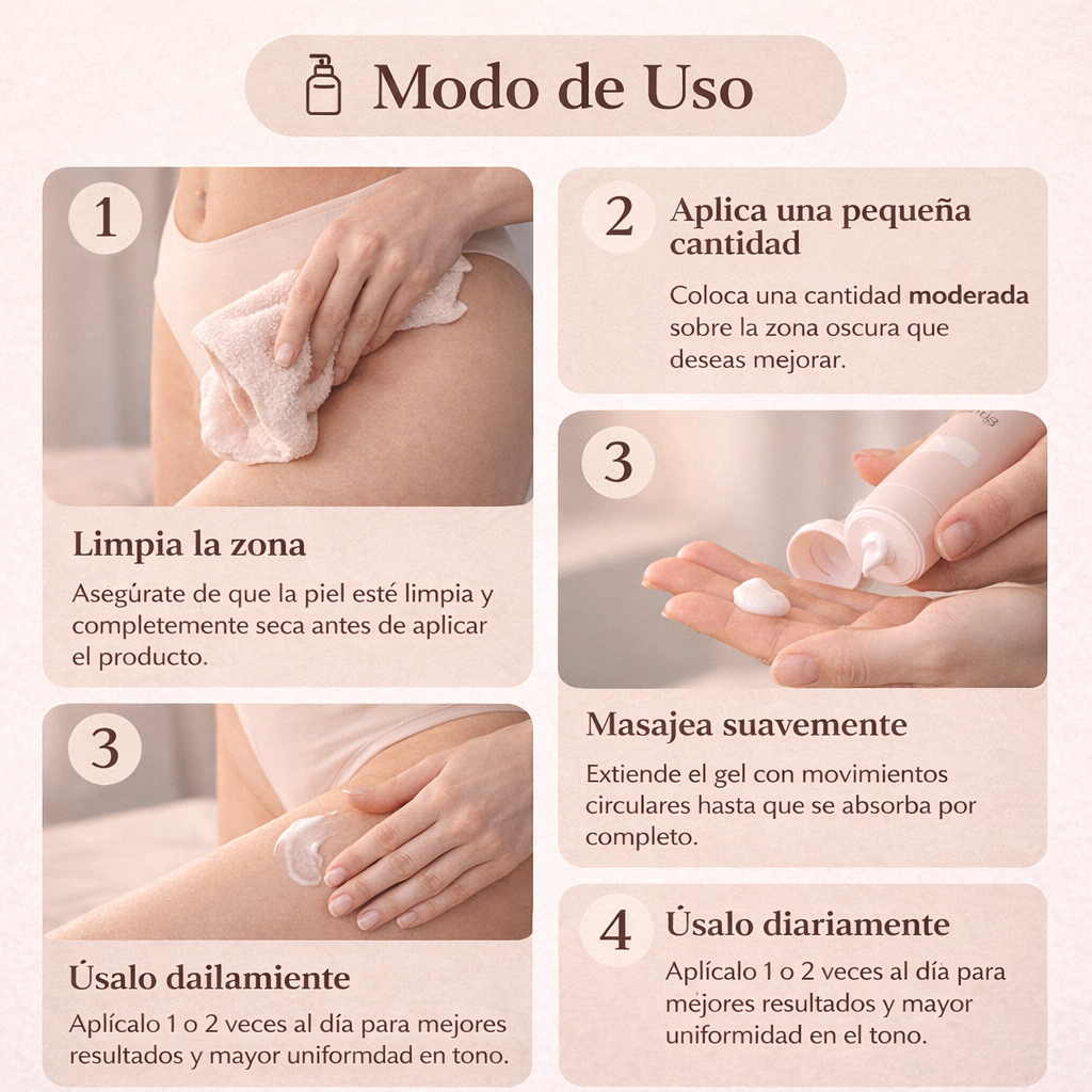 Gel Exfoliante - Mejora visiblemente el aspecto de zonas oscuras