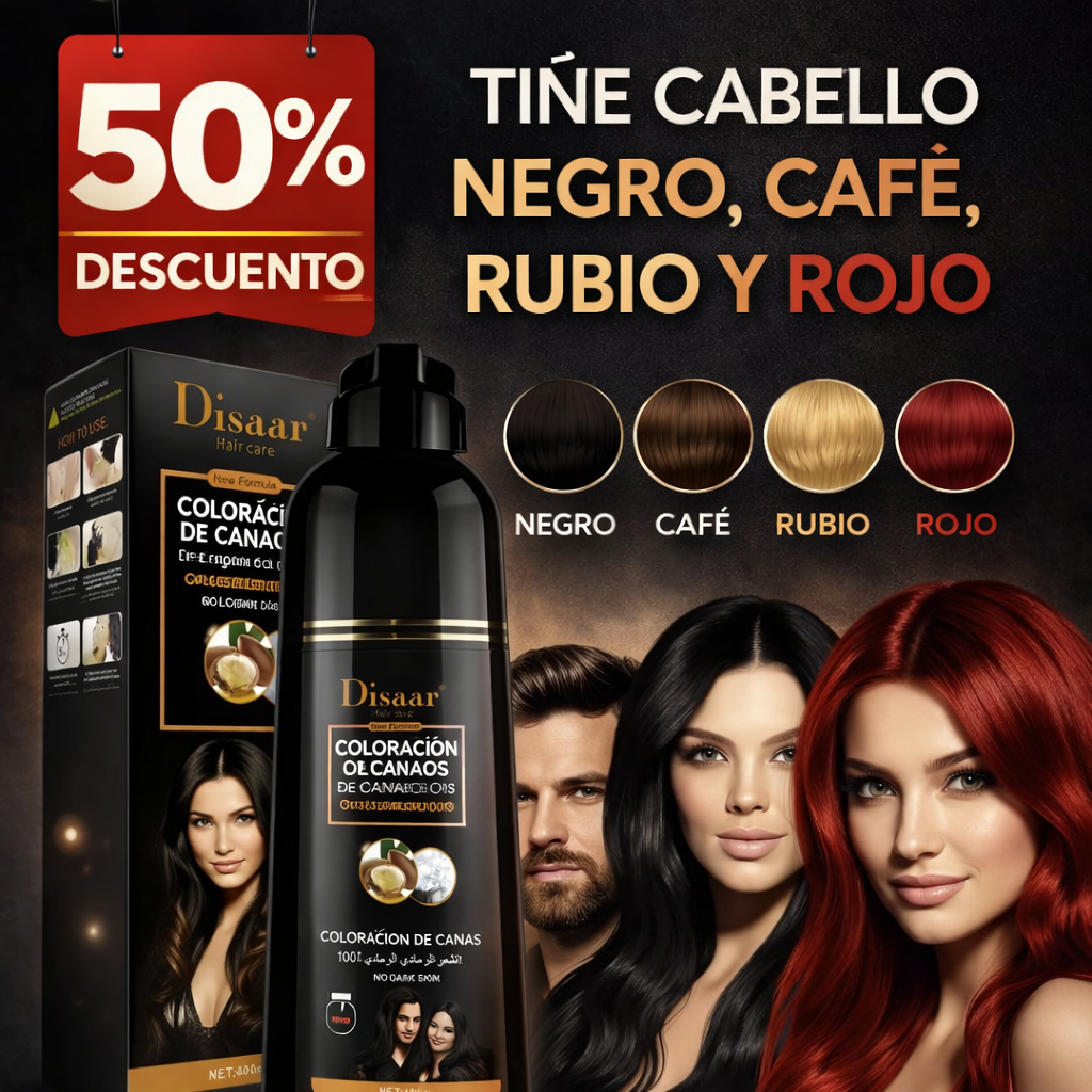 Shampoo Disaar - Cubre canas en minutos