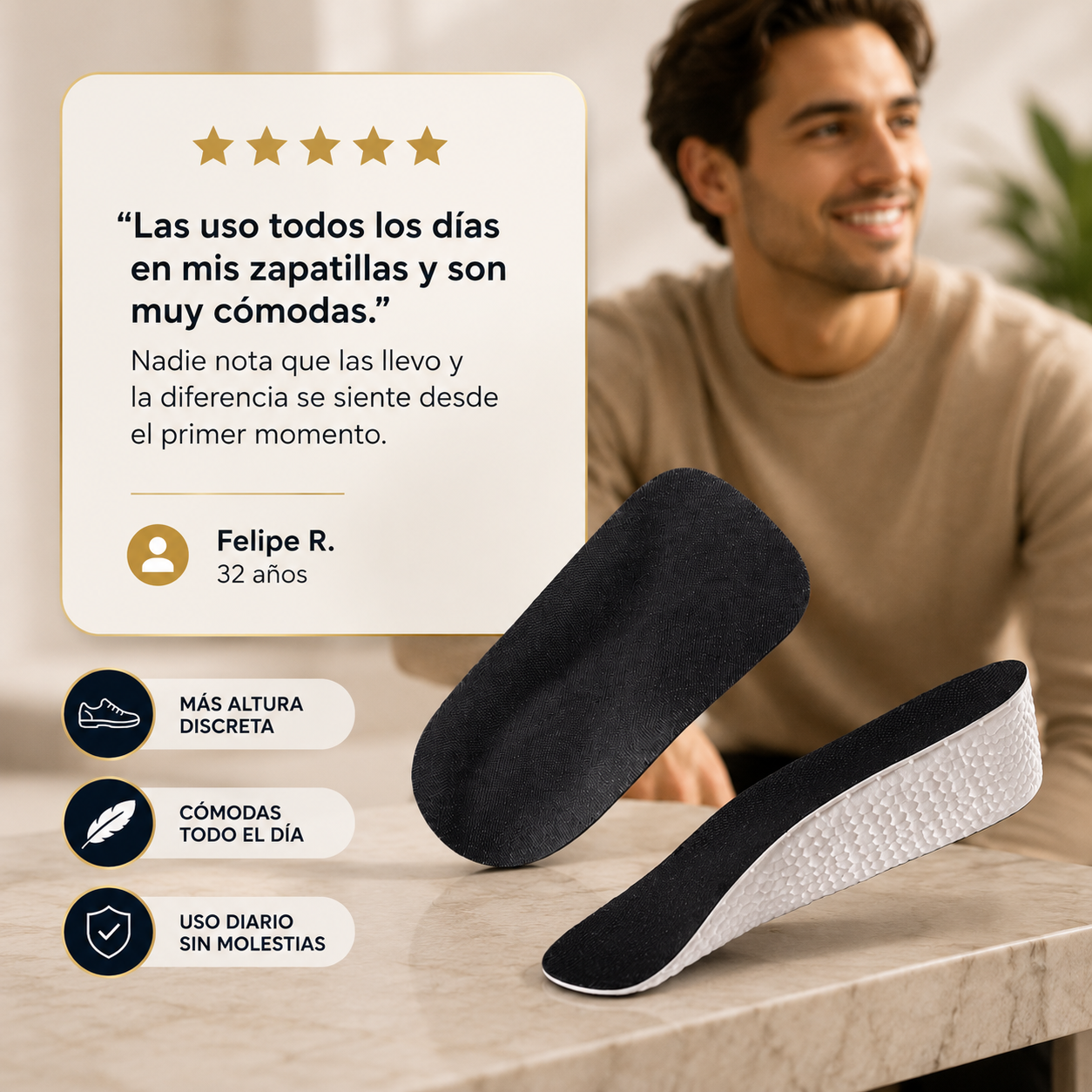 ElevaStep® - Gana Altura con Comodidad