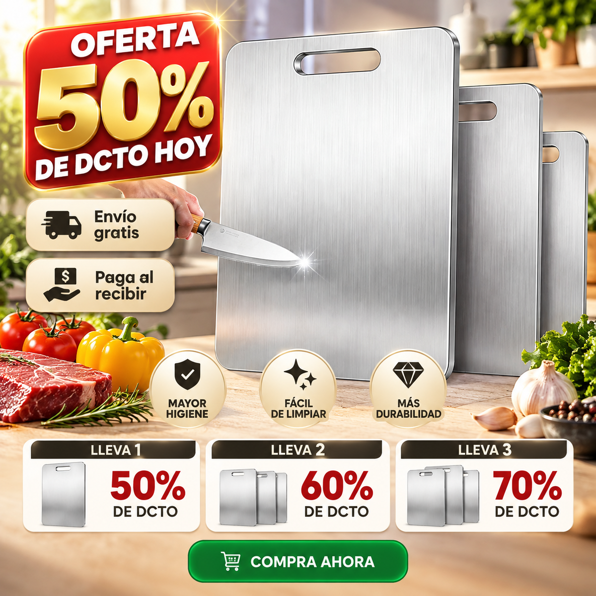 InoxChef - Más higiene al preparar alimentos