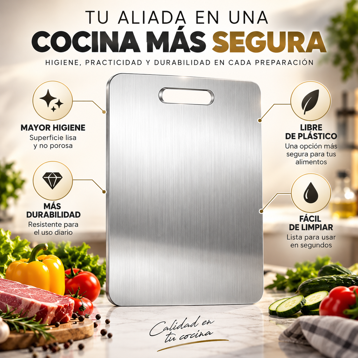 InoxChef - Más higiene al preparar alimentos