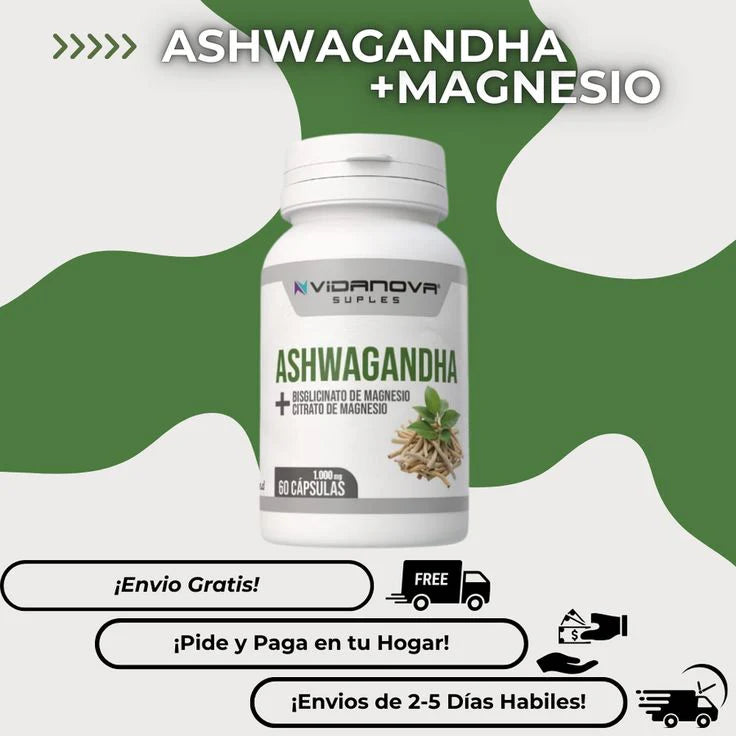 ASHWAGANDHA + MAGNESIO 1000mg 60 CAPS – Plenti Store