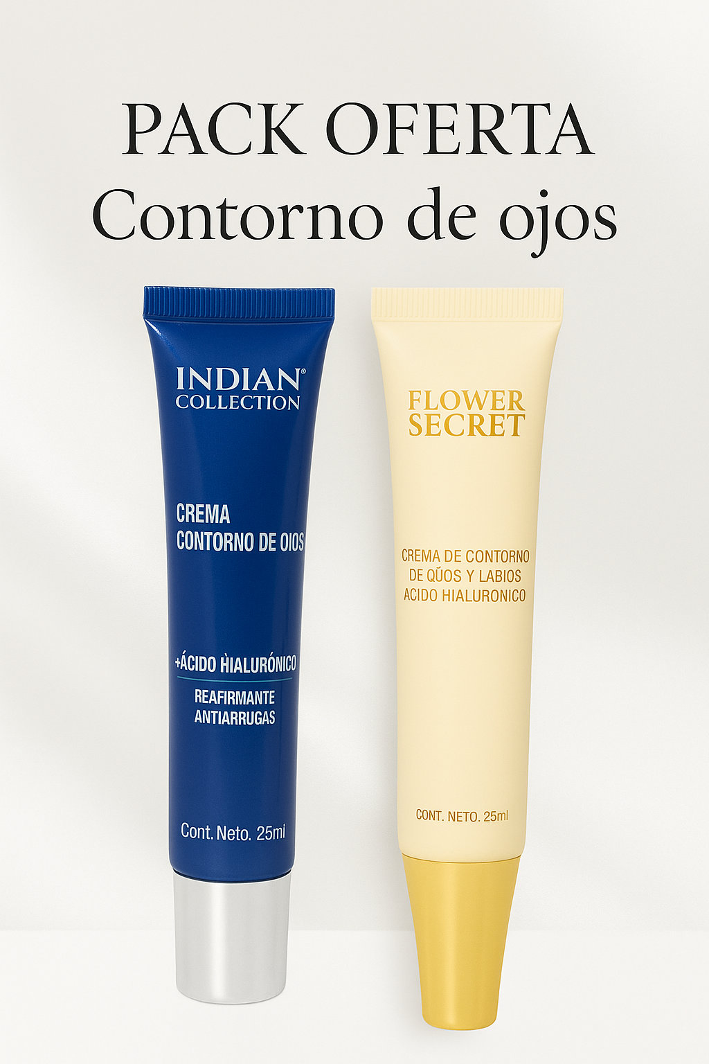PACK DE 2 CONTORNO DE OJOS (COLÁGENO + ACIDO HIALURONICO) ¡COMIENZA BELLA EL 2026!