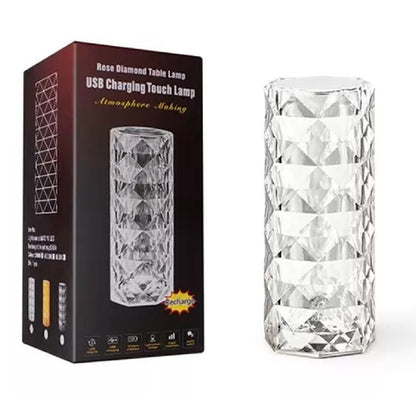 LAMPARA DE ACRÍLICO LUZ DIAMANTE TÁCTIL