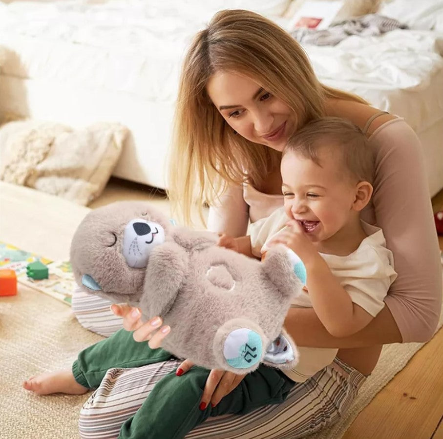 NUTRIA PELUCHE DE APEGO ANTI-ESTRÉS CON RESPIRACIÓN