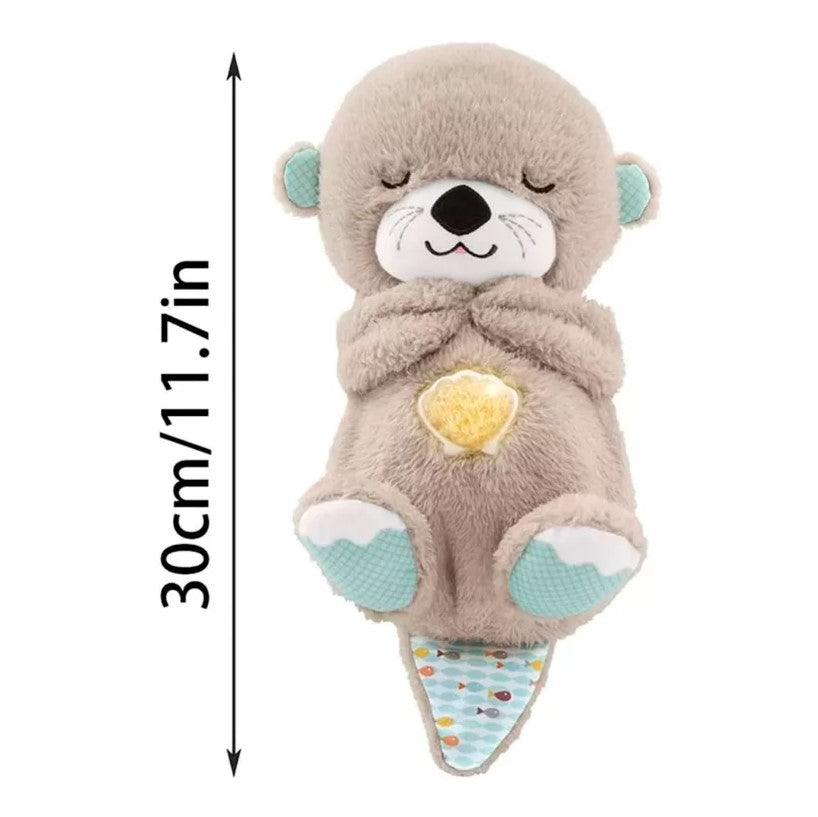 NUTRIA PELUCHE DE APEGO ANTI-ESTRÉS CON RESPIRACIÓN