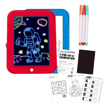 PIZARRA MÁGICA LUMINOSA PARA NIÑOS 3D