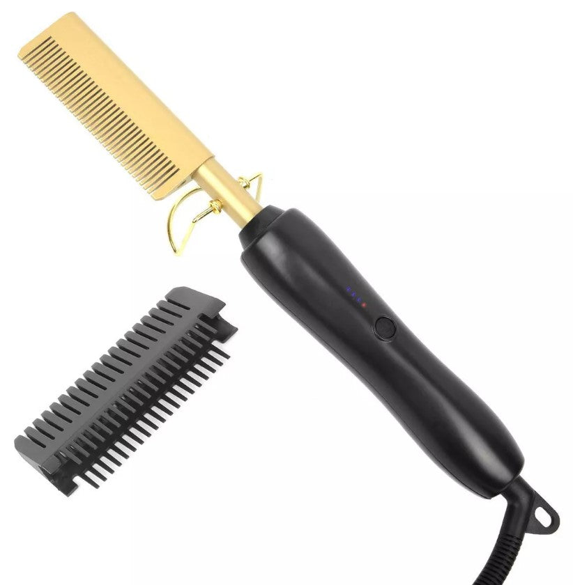 PEINE CALIENTE ALISADOR DE PELO, 2 EN 1