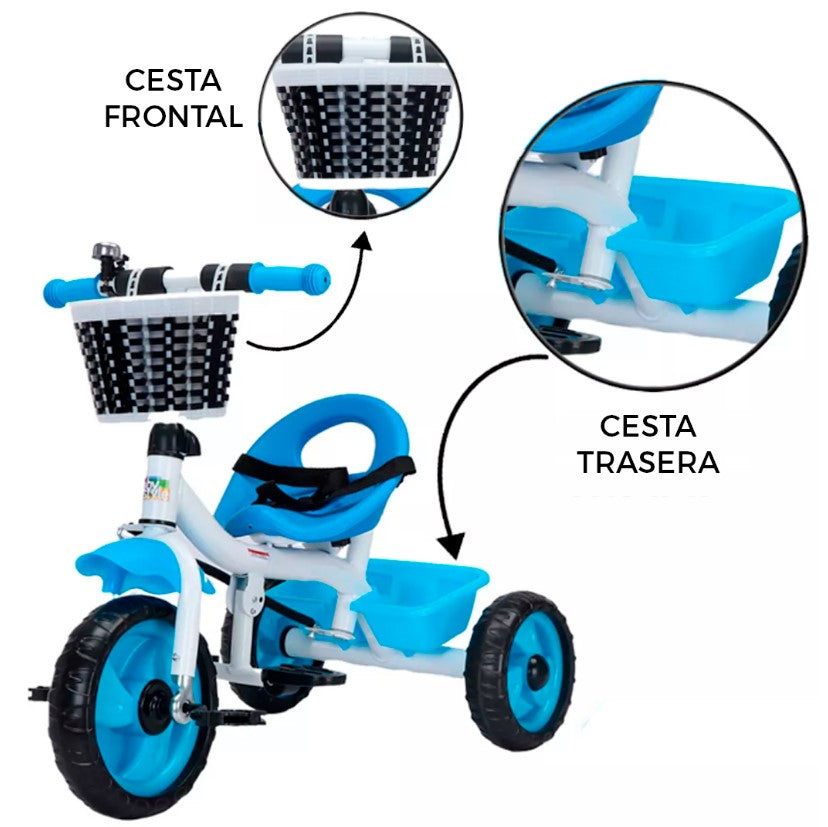 TRICICLO FLEX INFANTIL 2 EN 1 (DE 1 A 6 AÑOS)