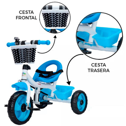 TRICICLO FLEX INFANTIL 2 EN 1 (DE 1 A 6 AÑOS)